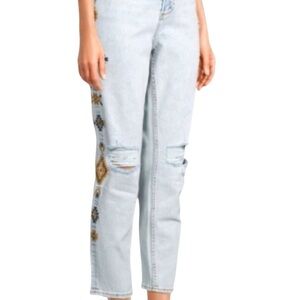 Driftwood Southwestern Gizelle Embroidered jeans